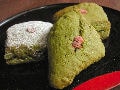 栗と甘納豆入り、抹茶のスコーン
