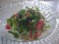 重くなく軽すぎない豆腐とクレソンのサラダ
