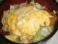 アレンジ料理　とろ～りカツ丼・キジ焼き丼