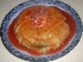 ケーキのような、挽肉とキャベツの重ね蒸し