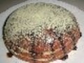 お釜スポンジに豆乳カスタードクリームをはさんで　豆乳入り和風ケーキ