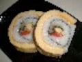 ロールケーキのような　玉子の太巻き寿司