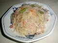 お釜で一人暮らしクッキング　ヘルシー焼きビーフン
