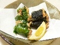 ビールが旨い！夏のおつまみ　鶏ササミの二色揚げ