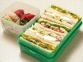 トーストサンド・ハムチーズソテー・豚肉すき煮　真夏のお弁当3種