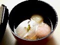 ふんわり長芋団子入り～おすましお雑煮～