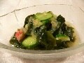 胡瓜と若布のおろしりんご和え
