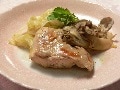 お釜で鶏とキャベツのさっぱり酒蒸し煮