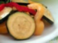 【野菜のマリネ No.1】保存がきくアンティパスト　ズッキーニとピーマンのマリネ