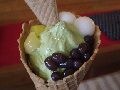 お茶専門店の宇治茶パフェソフト　宇治茶・甘味　大谷園茶舗