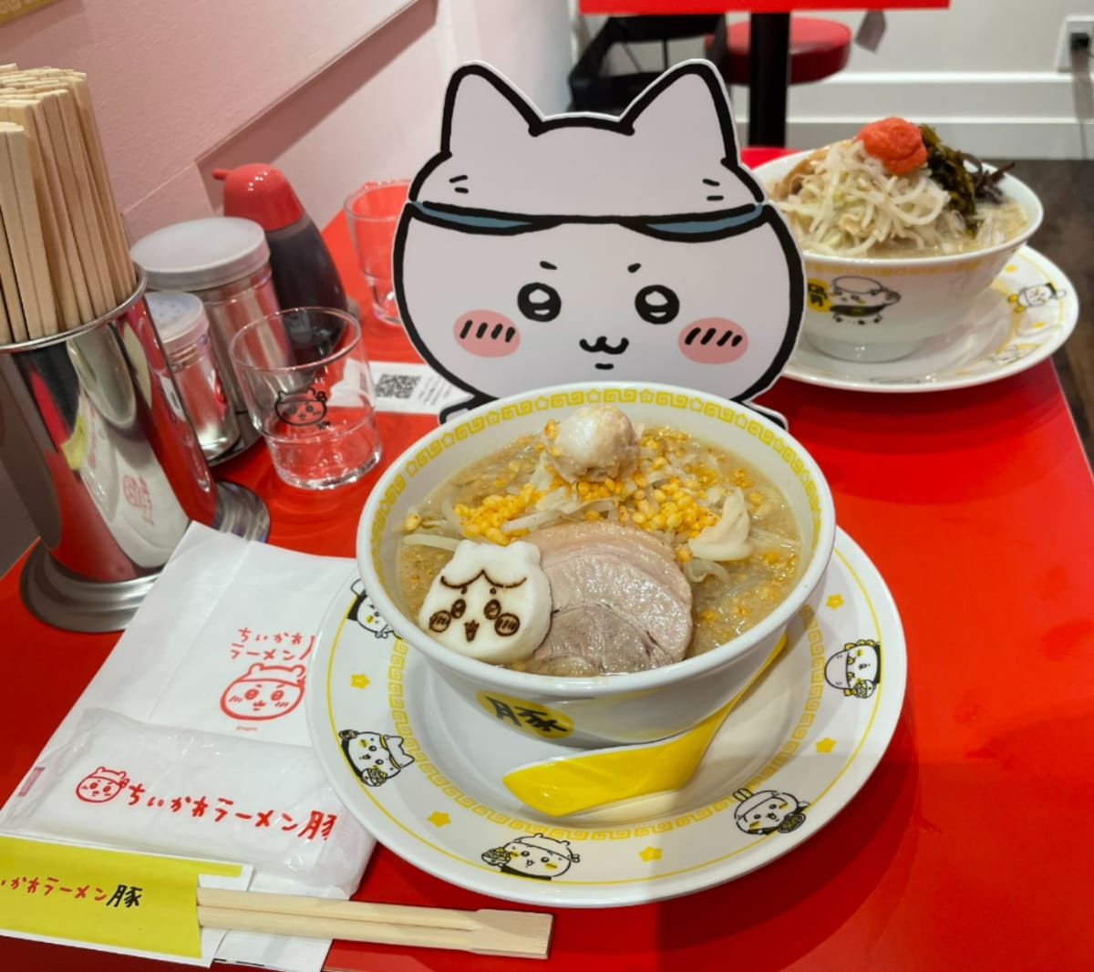 重量感がある「ラーメン豚小（ハチワレ）」