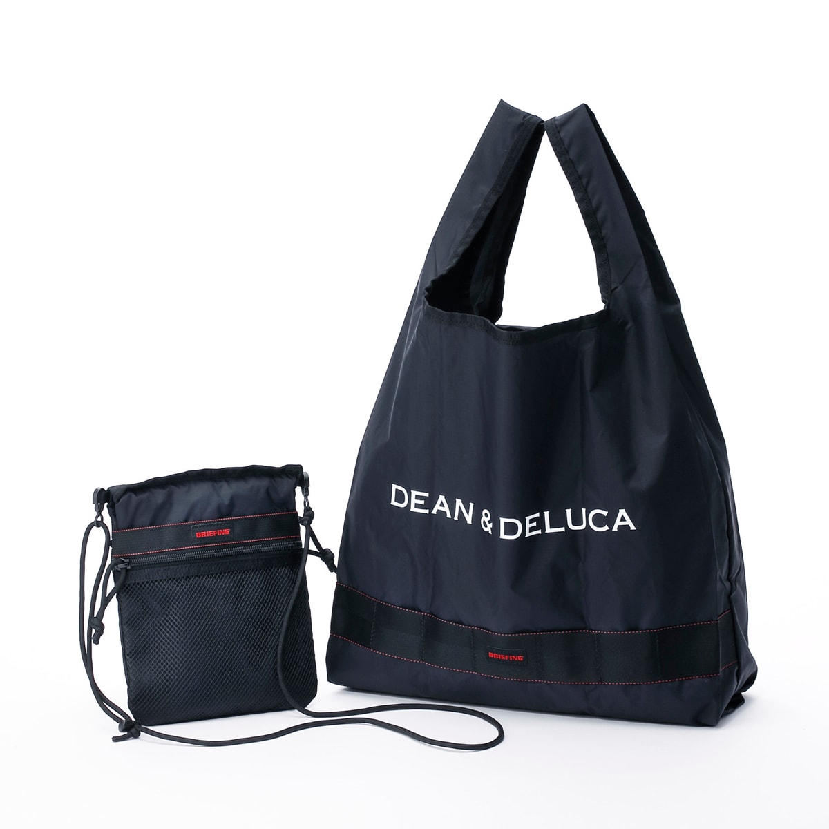 「DEAN & DELUCA × BRIEFING サコッシュ トートバッグ」ブラック
