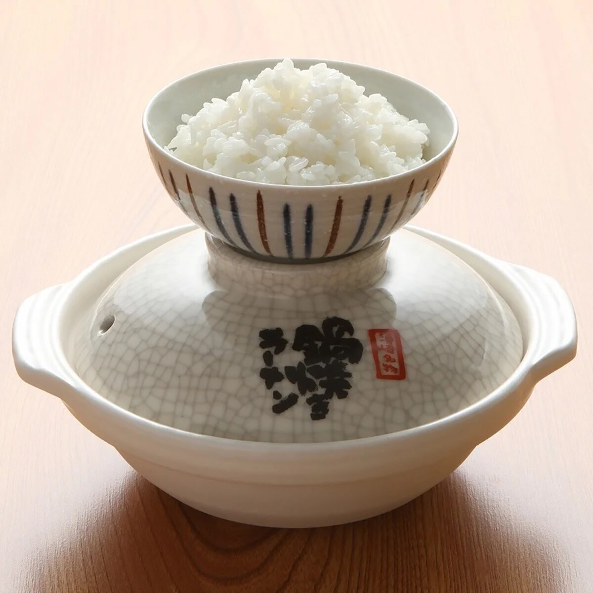 ほとんどの方がごはんも一緒にオーダーするとのこと。香りのあるお米「仁井田産の香り米」を使用