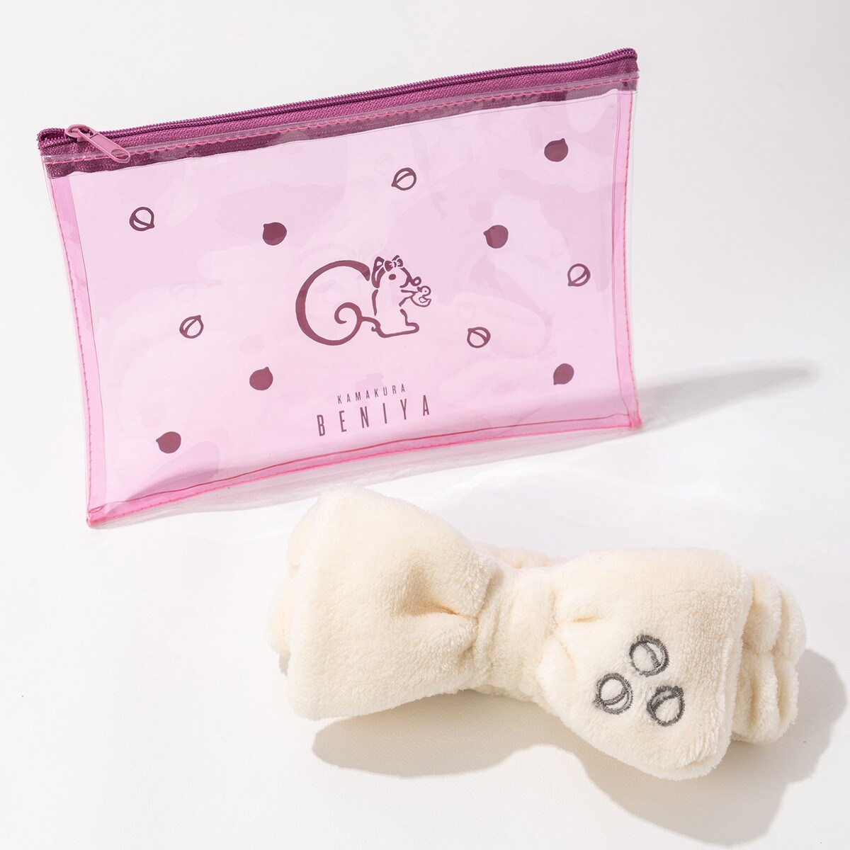 クルミのもこもこヘアバンド(専用ポーチ付)
