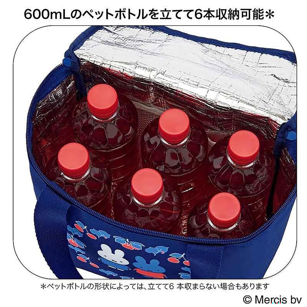 ミッフィー マチが広いボックス型保冷バッグ