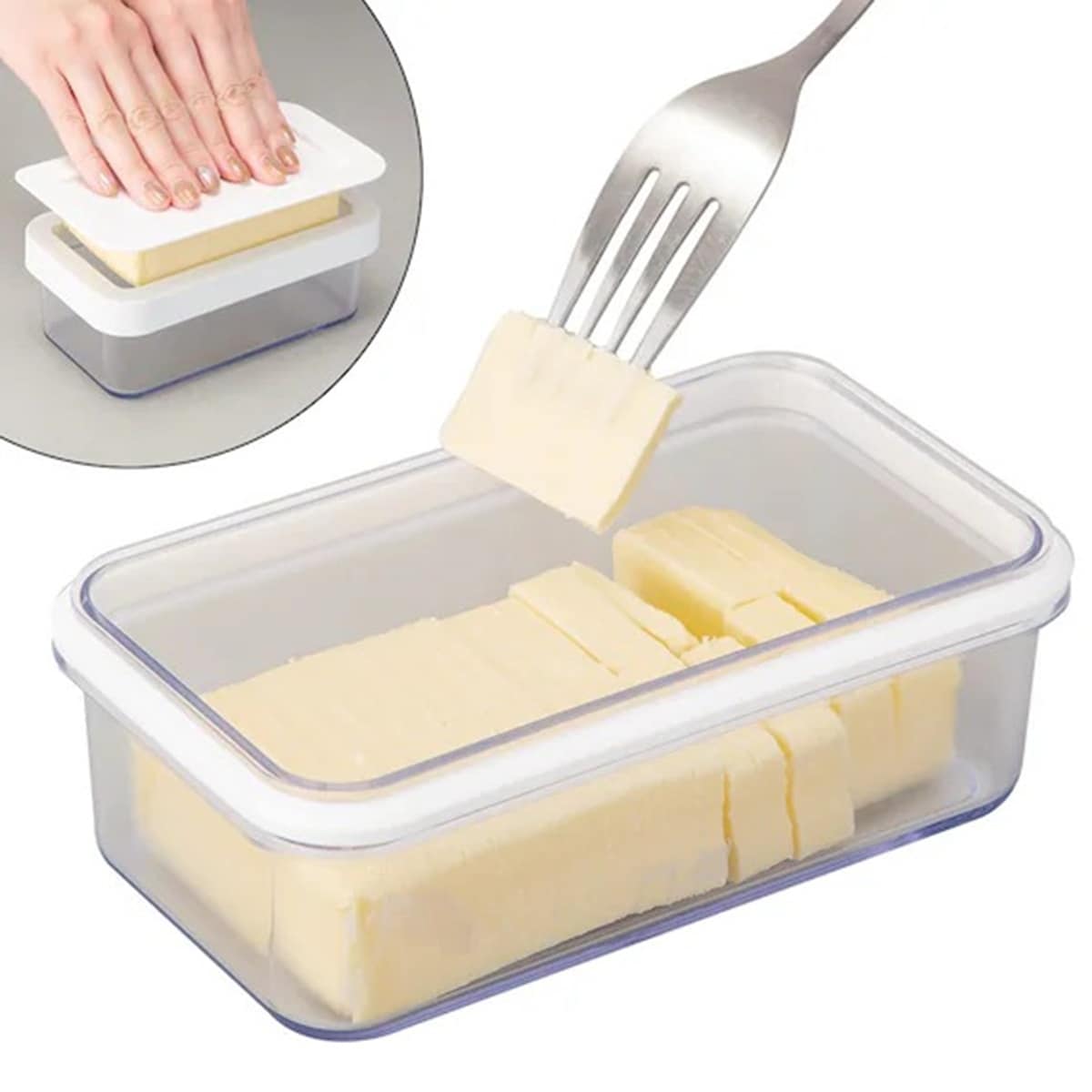 密閉式 カットできるバターケース