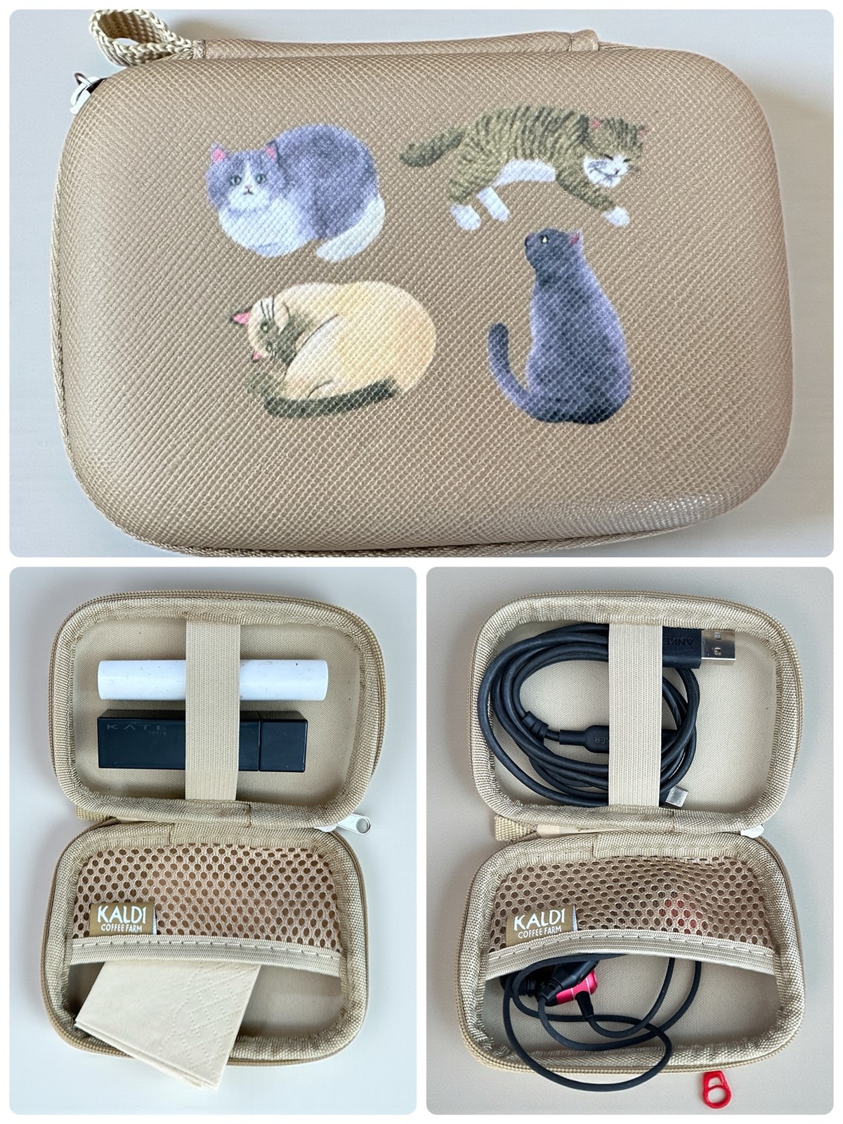 ネコの日バッグのガジェットケース