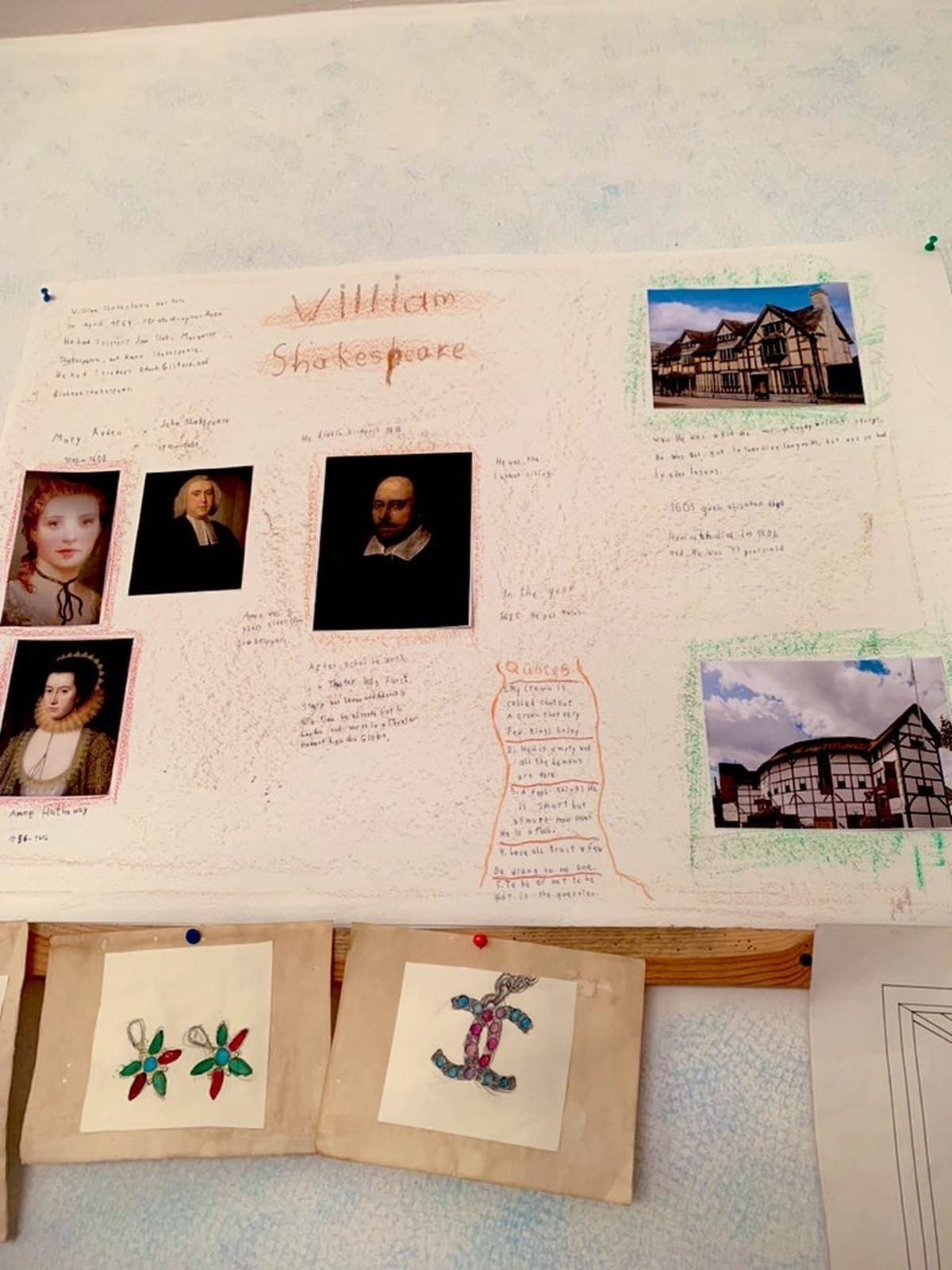 英語の授業で歴史について学んだ際の記録