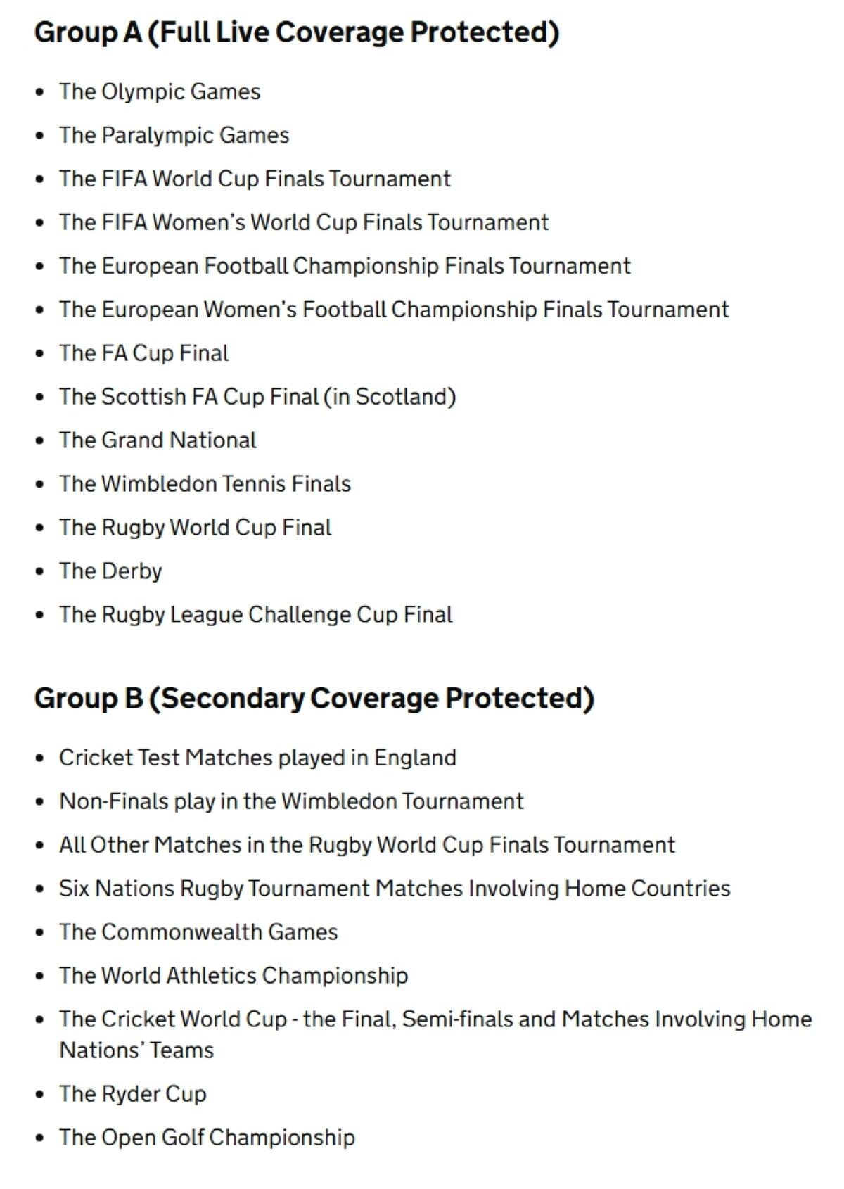 英国のユニバーサルアクセス権