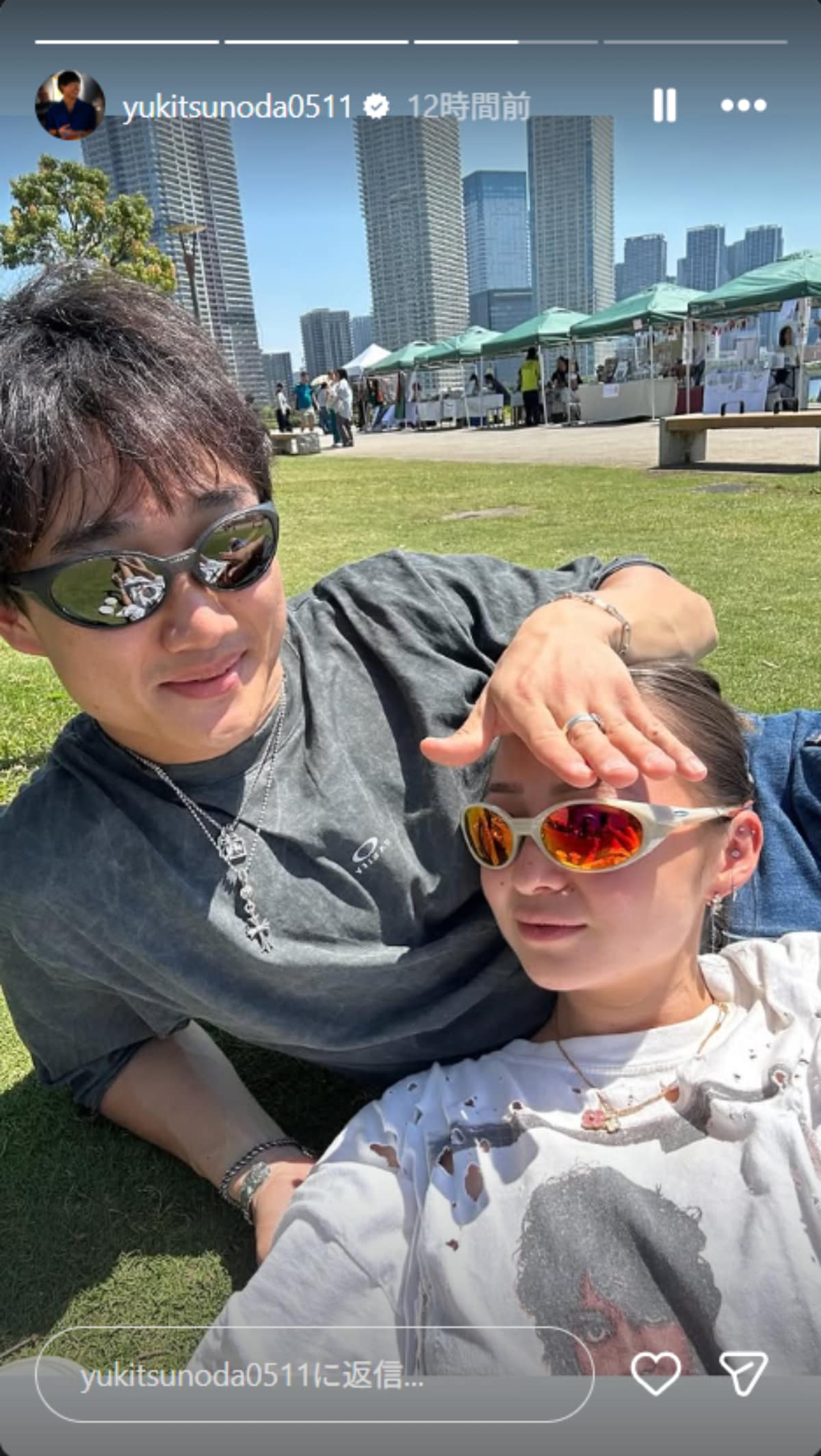 画像出典：角田裕毅さん公式Instagram（@yukitsunoda0511）