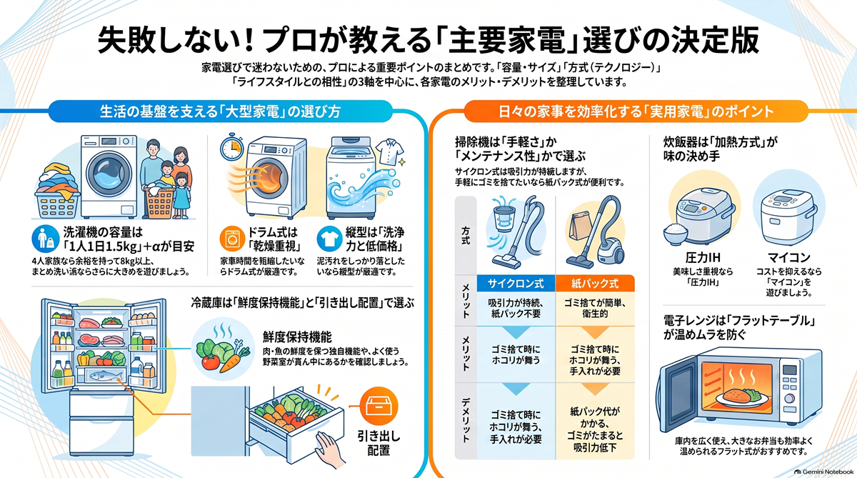 【プロが教える】家電選びのコツ