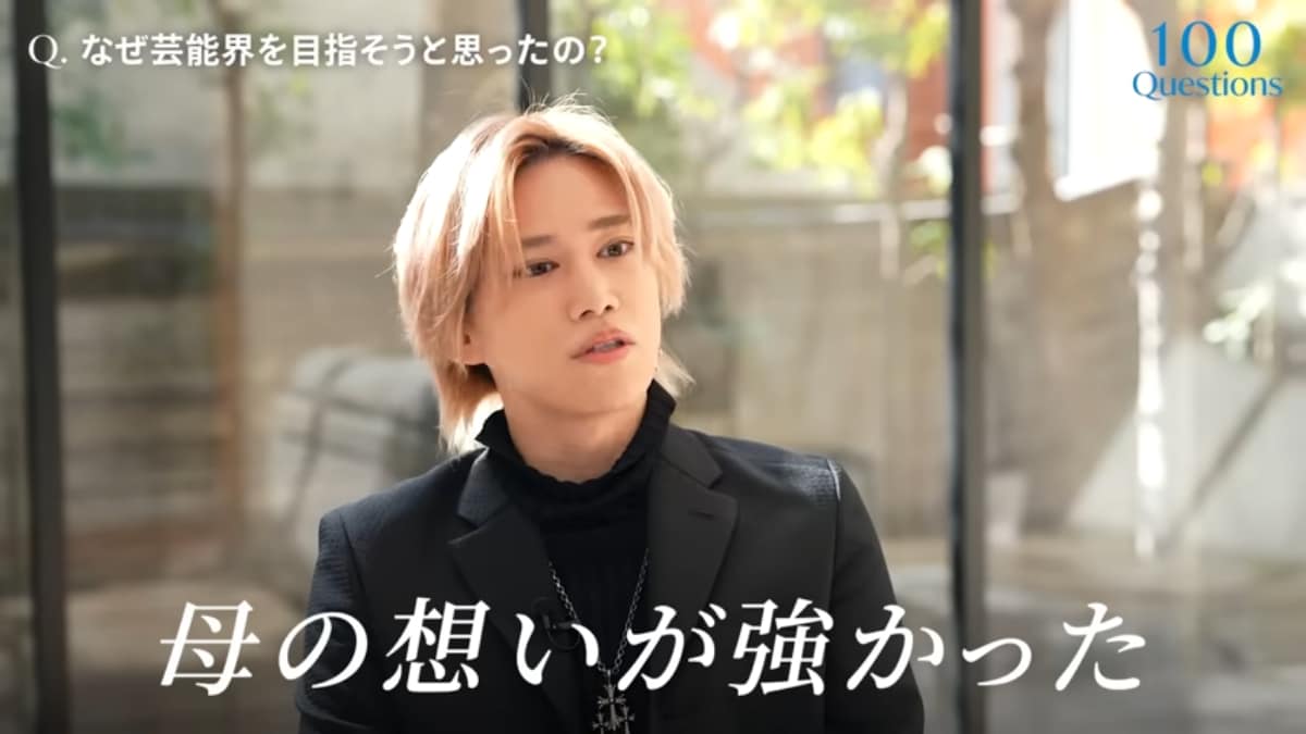 画像出典：千賀健永さん公式YouTube（@kento_senga）