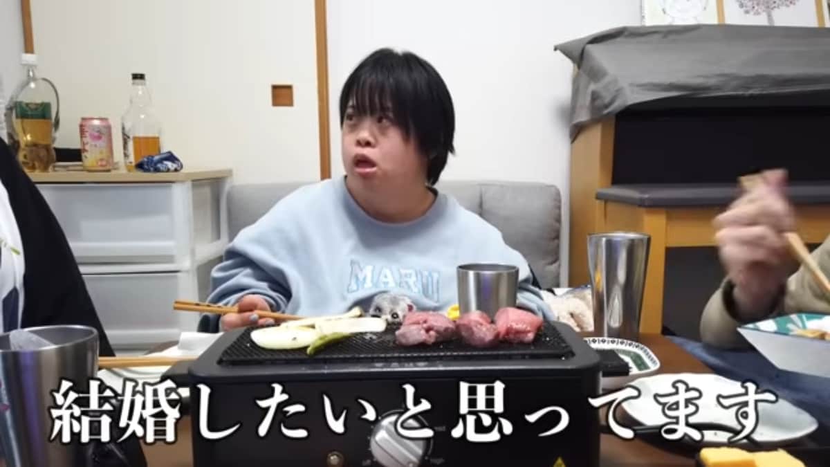 画像出典：32歳ダウン症はるちゃんねる公式YouTube（@86ka_downsydrome/videos）