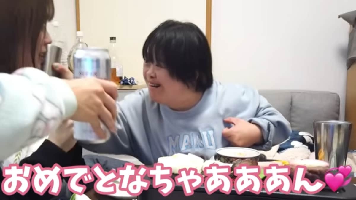 画像出典：32歳ダウン症はるちゃんねる公式YouTube（@86ka_downsydrome/videos）