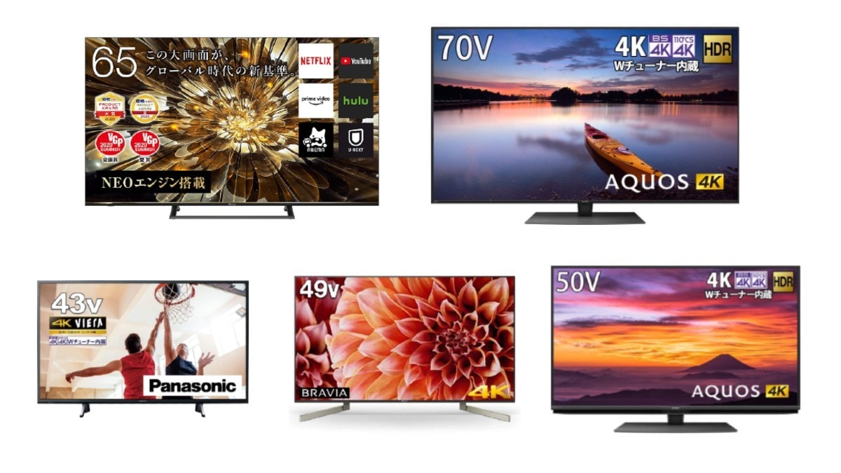 【2022】4Kテレビのおすすめランキング20選｜人気メーカーや価格の安いタイプも紹介！