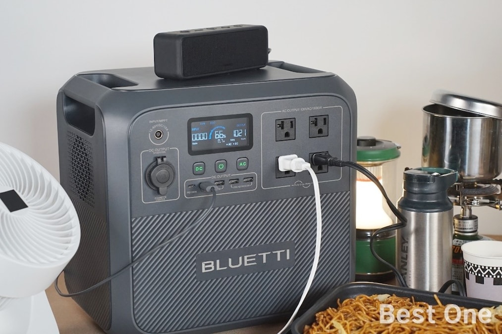 BLUETTIの最新ポータブル電源「AC180」を実機レビュー！｜最大2700Wの強力パワーと携帯性を両立
