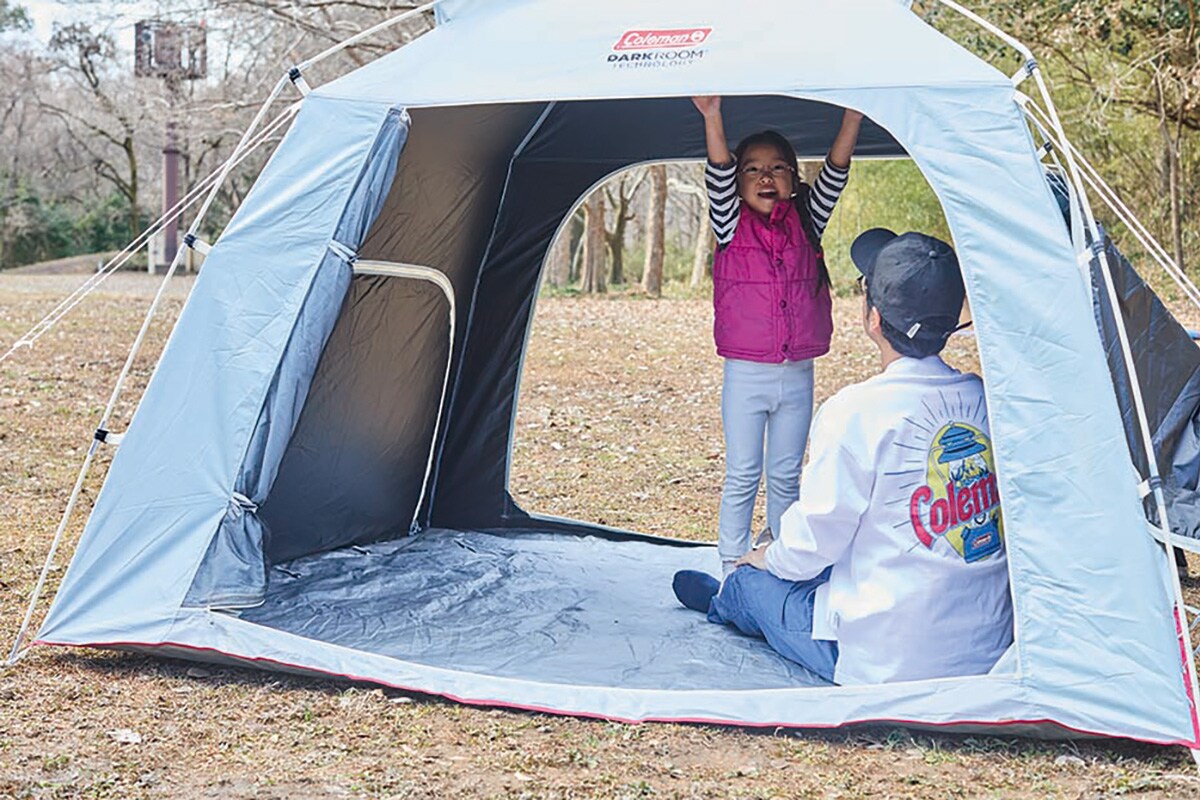 ピクニックエリアでは、サンシェードなどが無料で利用できる