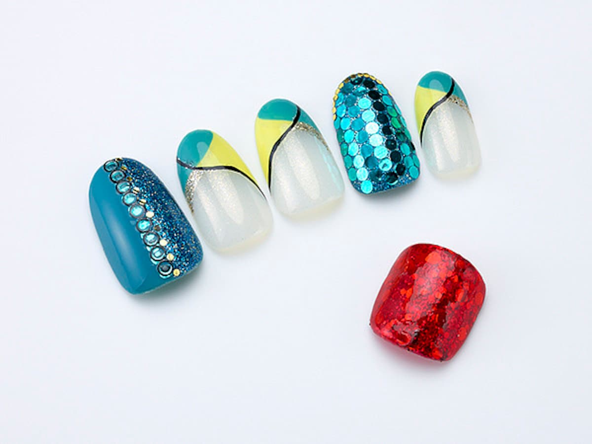 ゴージャスに輝く ネオンみたいな夜遊びネイルアート ネイルアート All About