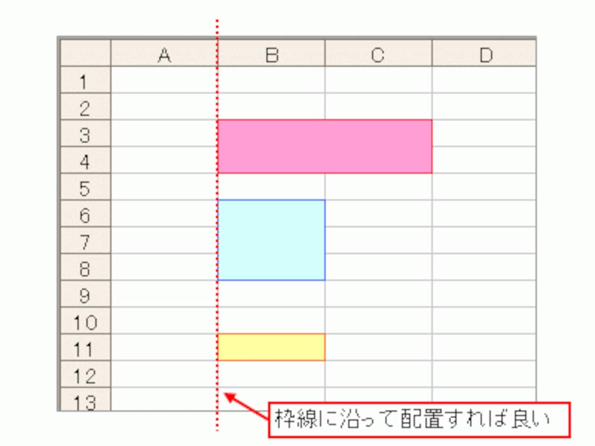 図形を配置する3つのテク 整列 グリッド 固定 エクセル Excel の使い方 All About 図形を配置する3つのテク 整列 グリッド 固定 エクセル Excel の使い方 All About