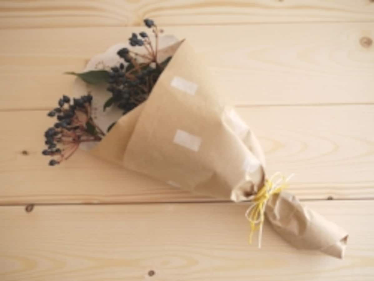 和紙 ラッピング 解説 花包 飾り 生花 作り方 水引 折形 紙細工