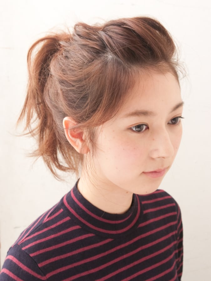 ルーズな外国人風ふわくしゅポニーテール ヘアアレンジ All About ルーズな外国人風ふわくしゅポニーテール ヘアアレンジ All About