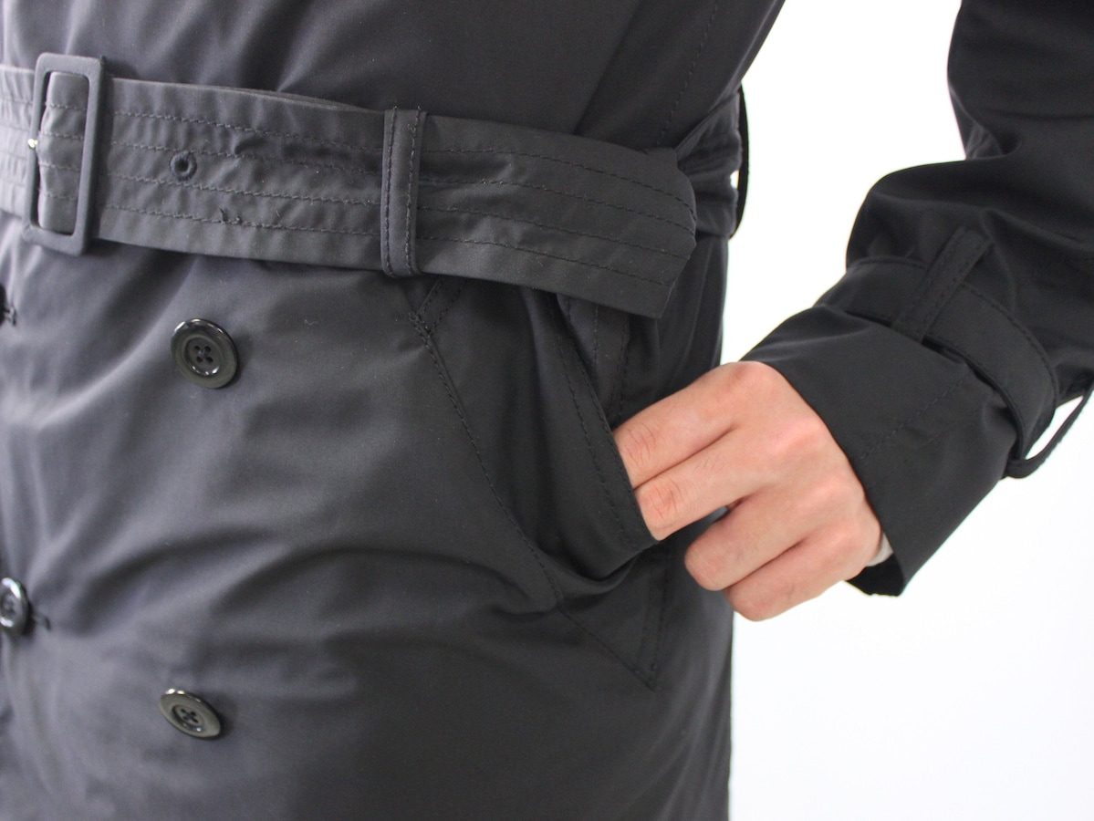 トレンチのベルトの剣先を上手にポケットに隠す方法 メンズファッション All About