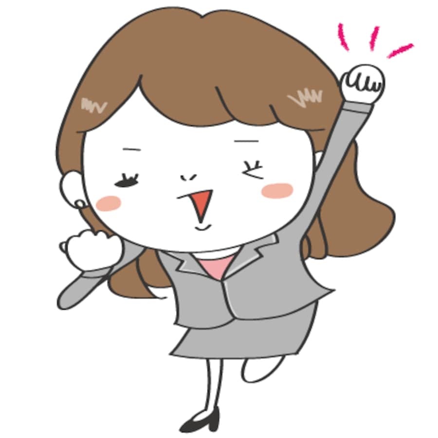 ビジネス 女性会社員のイラストカット 白黒 カラー Web素材 All About