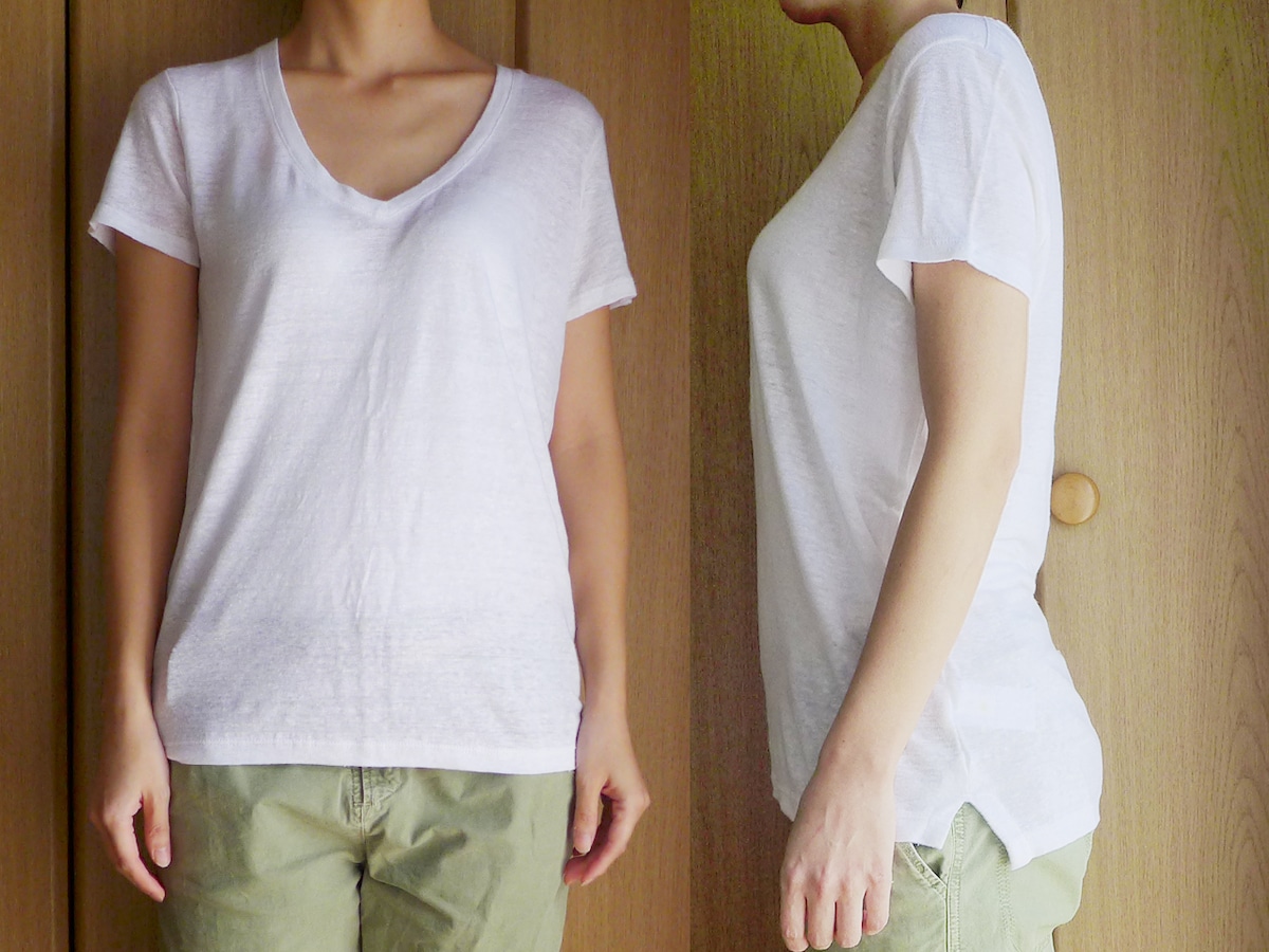 綿とは違う抜け感がかなう Gapリネンtシャツ レディースファッション All About