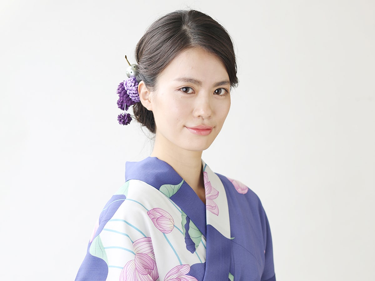 浴衣の髪型ロング編 ねじりんぱ 三つ編みシニヨンヘアアレンジ 浴衣ヘアアレンジ All About