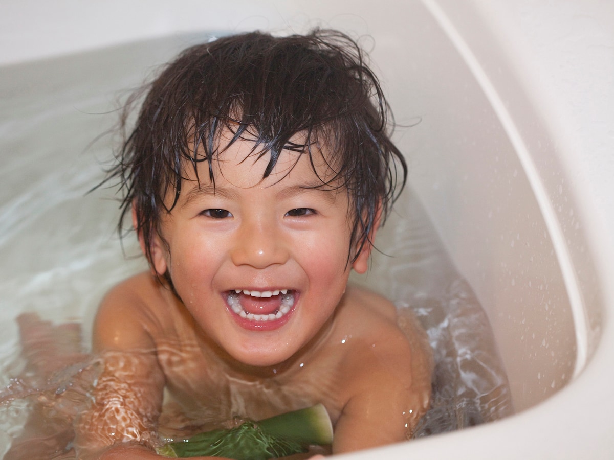 男子小学生 風呂 