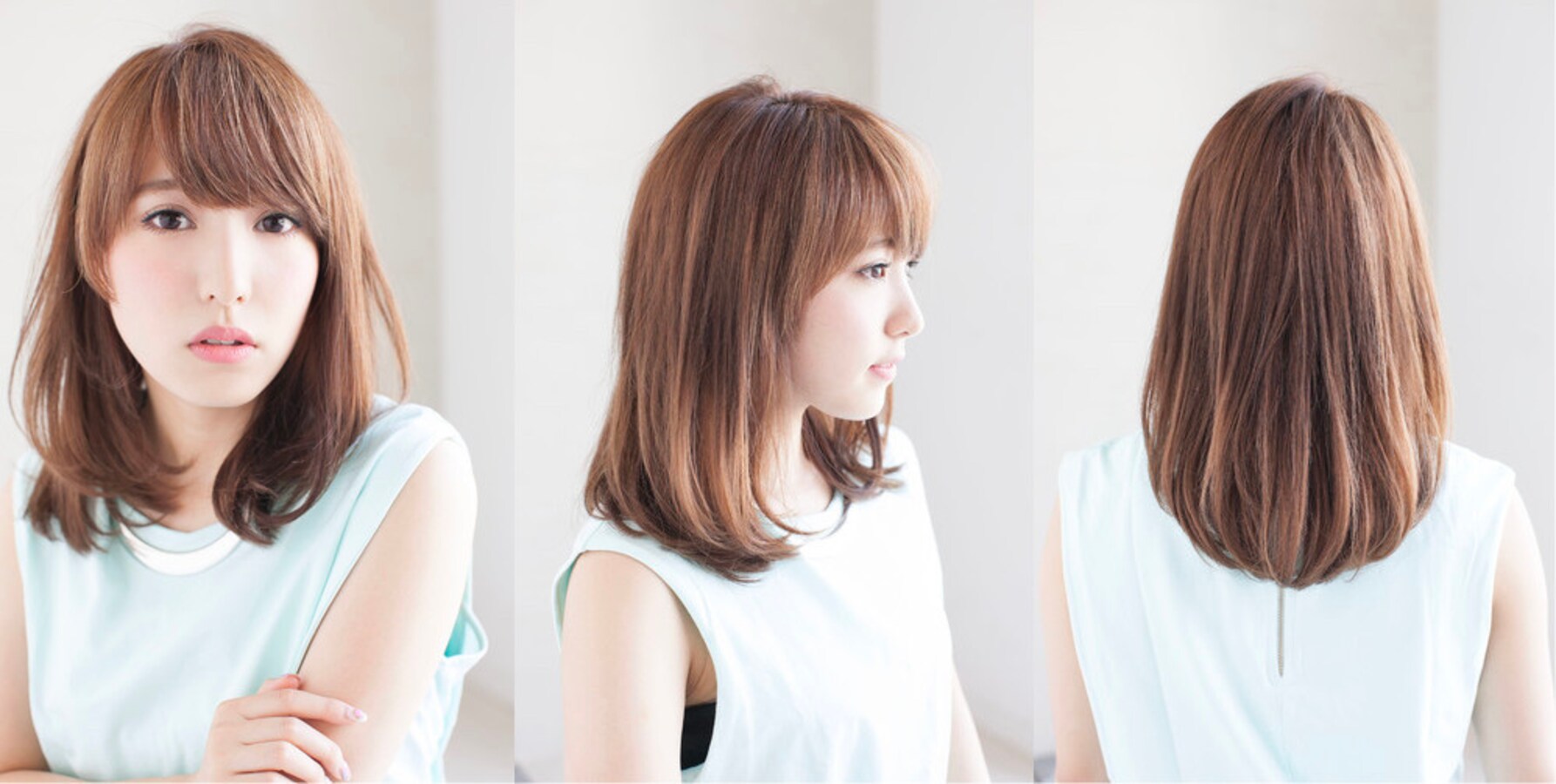 伸ばしかけの人におすすめ 清潔感抜群のストレートミディ3選 ヘアスタイル 髪型 All About