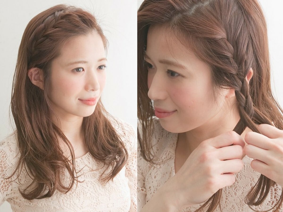 編み込みのやり方は実は簡単 基本からアレンジ術までをイラスト付きで解説 ヘアアレンジ All About 編み込みのやり方は実は簡単 基本からアレンジ術までをイラスト付きで解説 ヘアアレンジ All About