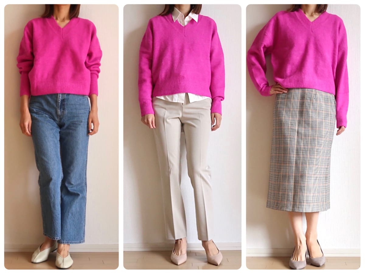 ZARAで発見！4990円の鮮やかピンクニットで秋冬トレンドコーデ
