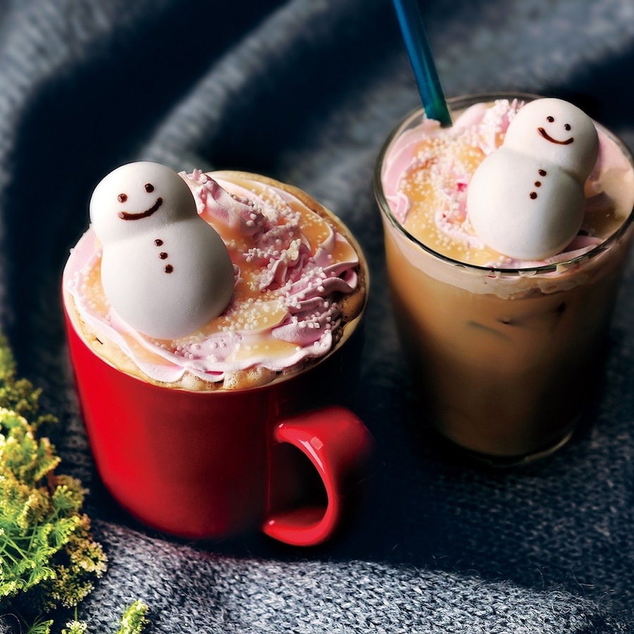可愛い雪だるまが浮かぶ タリーズスノーマンラテ が今年も登場 All About News