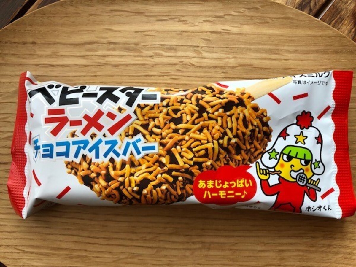 意外性に一瞬ギョッ ベビースターラーメンチョコアイスバー はクセになる味 真似して スーパーカップ で作ってみたら All About News