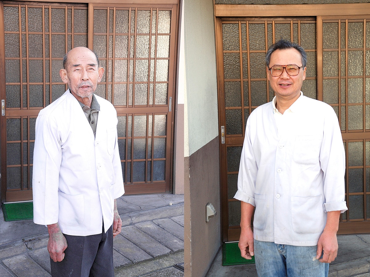 右：創業者の坂本勇さん　左：二代目 坂本 英喜さん