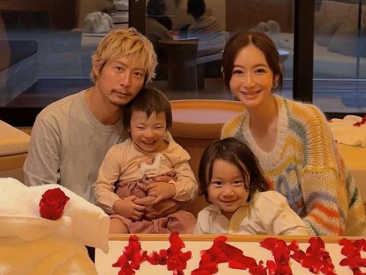 元EXILE黒木啓司の妻・宮崎麗果、娘の誕生日で家族ショット公開
