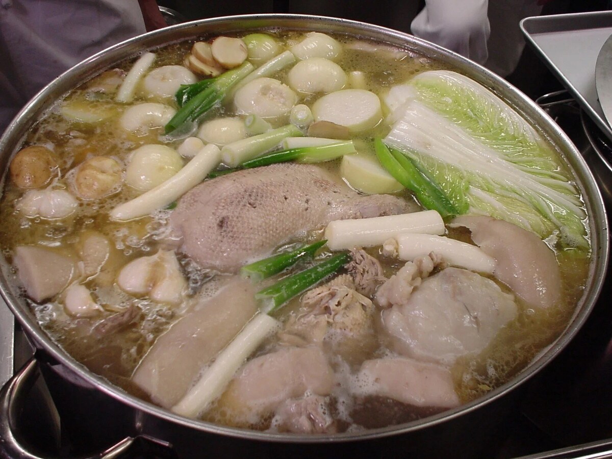 青森の食材を使ったスープ（2002年撮影）