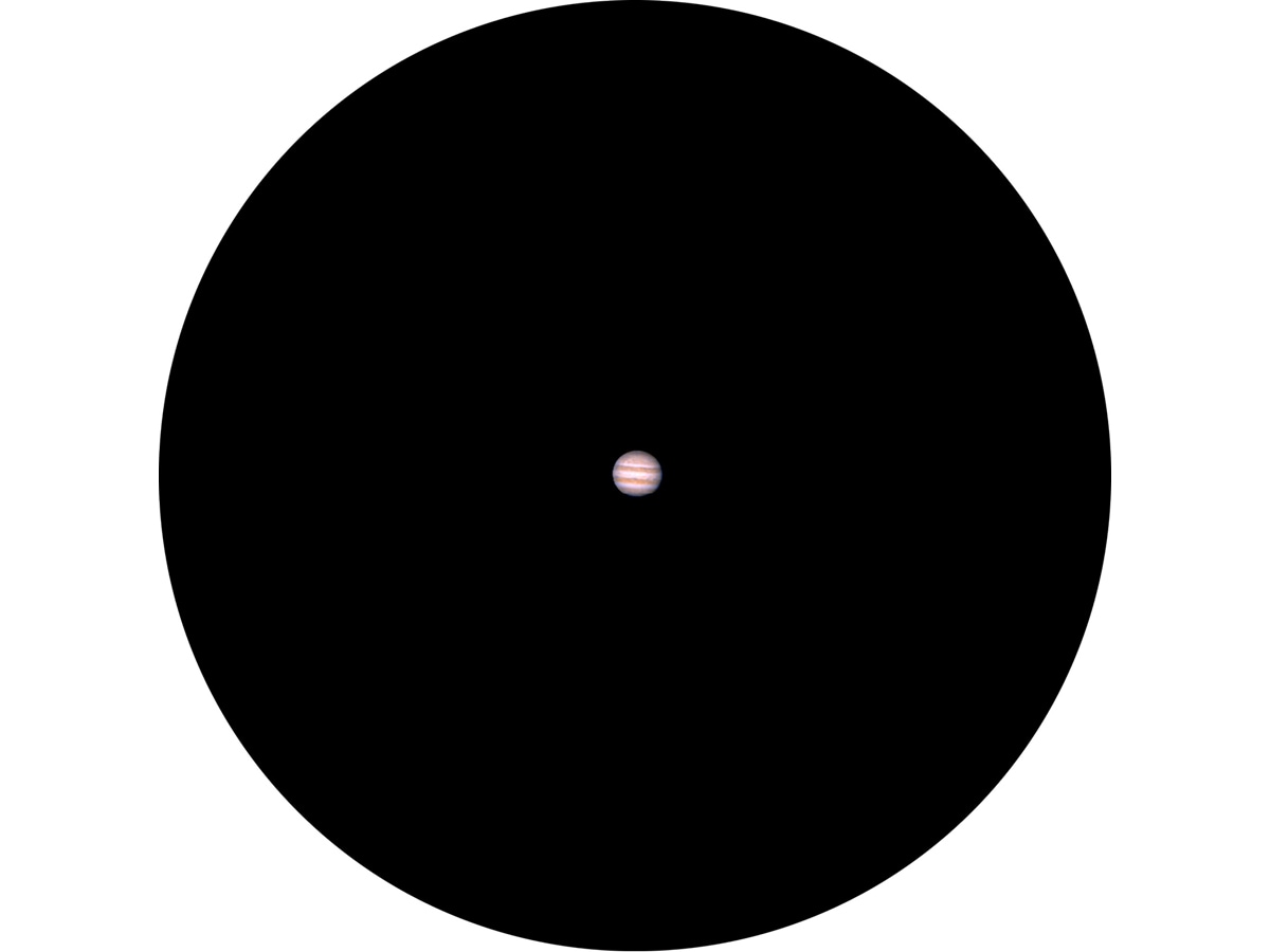 天体望遠鏡で見た「木星」※144倍（画像提供：Vixen）
