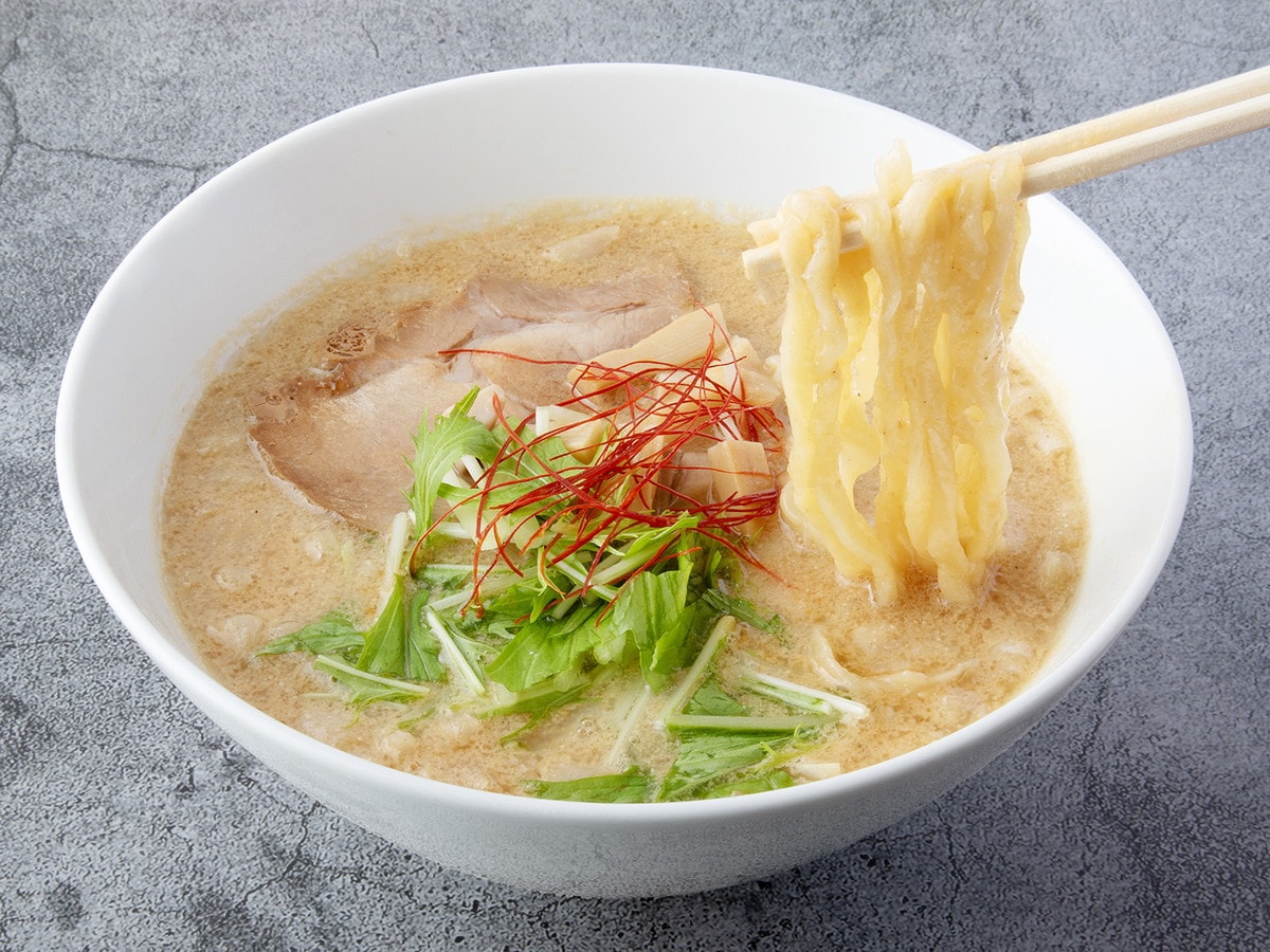 「手打ち麺 あお井」の味噌ラーメン。手打ち麺は1日120食限定